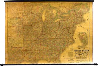 Lloyds New Map of the United States the Canadas and New Brunswick 