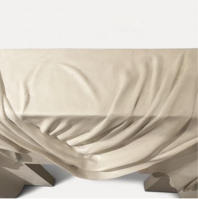 Loic Beuchet Trompe LOeil Plaster Fire Surround 1980s