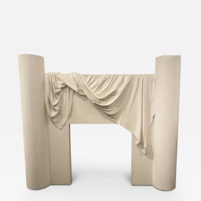 Loic Beuchet Trompe LOeil Plaster Fire Surround 1980s