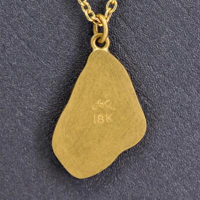 Lola Brooks Lola Brooks 0 97 carat Faceted Diamond Shard Yellow Gold Drop Necklace