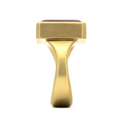 Lola Brooks Lola Brooks 13 98 Carat Bi Color Lilac Red Tourmaline Yellow Gold Ring