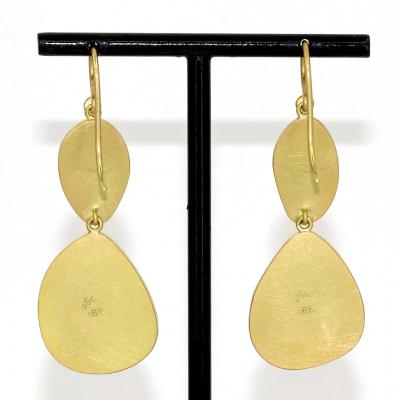 Lola Brooks Lola Brooks Mismatched Red Pink Tourmaline Gold Drop Earrings