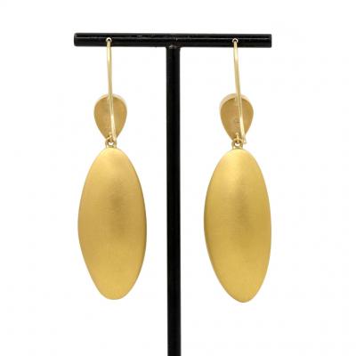 Lola Brooks Lola Brooks Ultramarine Opal Tanzanite Long Gold Dangle Drop Earrings