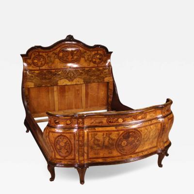 Lombard double bed in Louis XV style from the 20th century