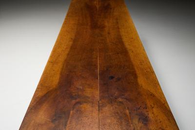 Long Rustic Farmhouse Table France Late 19th Century