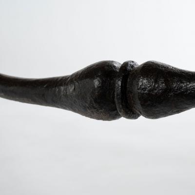 Long Single Board Top Walnut Italian Console Table