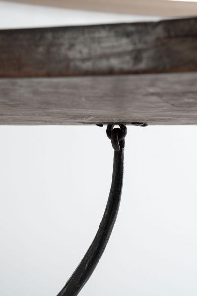 Long Single Board Top Walnut Italian Console Table
