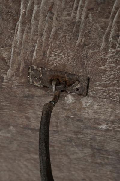 Long Single Board Top Walnut Italian Console Table