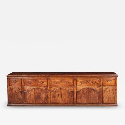 Long Welsh Oak Cabinet Dresser