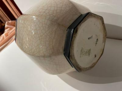 Longwy Longwy Art Deco French Cloisonn Ceramic Vase