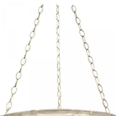Lorane Nancy French Art Deco Etched Glass Pendant Chandelier