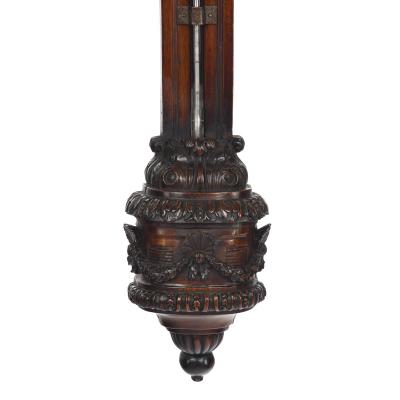 Lord Vernon s Sudbury Hall lime wood barometer by J Braund after Grinling