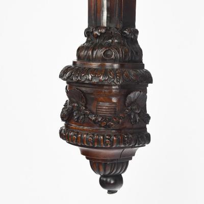 Lord Vernon s Sudbury Hall lime wood barometer by J Braund after Grinling