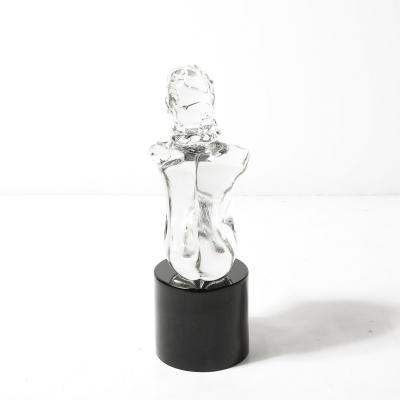 Lorenado Rosin Mid Century Hand Blown Murano Glass Figural Sculpture signed Lorenado Rosin