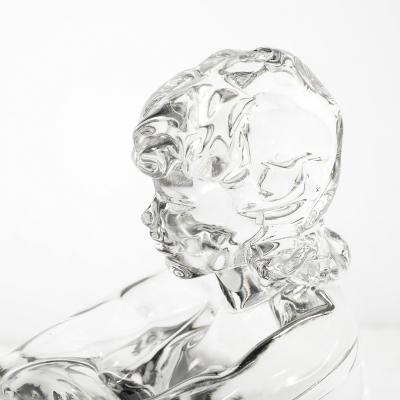 Lorenado Rosin Mid Century Hand Blown Murano Glass Figural Sculpture signed Lorenado Rosin