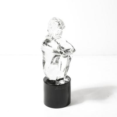 Lorenado Rosin Mid Century Hand Blown Murano Glass Figural Sculpture signed Lorenado Rosin