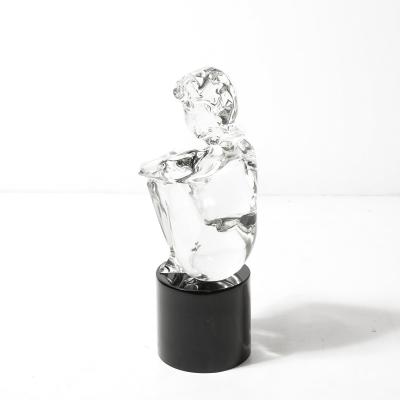 Lorenado Rosin Mid Century Hand Blown Murano Glass Figural Sculpture signed Lorenado Rosin