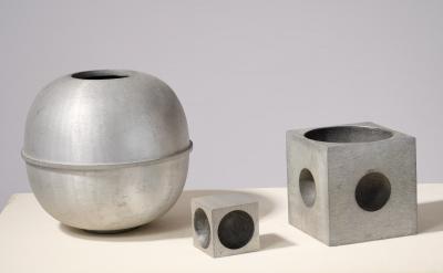 Lorenzo Burchiellaro A sculptural and Geometric Ensemble by Burchiellaro Italy 1970s