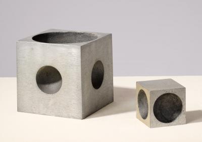 Lorenzo Burchiellaro A sculptural and Geometric Ensemble by Burchiellaro Italy 1970s