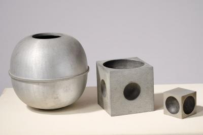 Lorenzo Burchiellaro A sculptural and Geometric Ensemble by Burchiellaro Italy 1970s