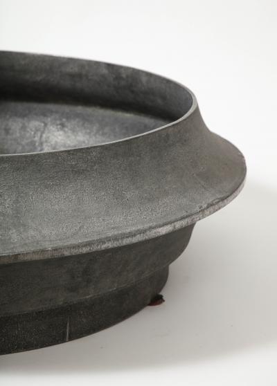 Lorenzo Burchiellaro Aluminum Modernist Planter by Lorenzo Burchiellaro Italy c 1962