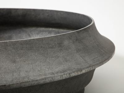 Lorenzo Burchiellaro Aluminum Modernist Planter by Lorenzo Burchiellaro Italy c 1962