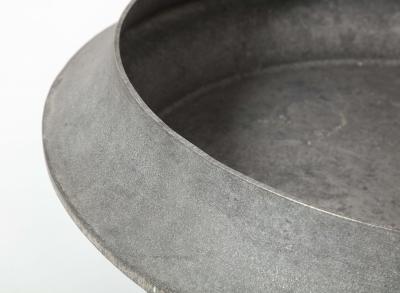 Lorenzo Burchiellaro Aluminum Modernist Planter by Lorenzo Burchiellaro Italy c 1962