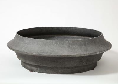 Lorenzo Burchiellaro Aluminum Modernist Planter by Lorenzo Burchiellaro Italy c 1962