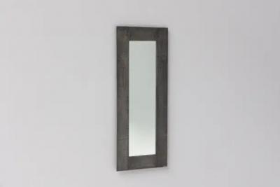 Lorenzo Burchiellaro Cast Aluminum Mirror by Lorenzo Burchiellaro Italy 1970s