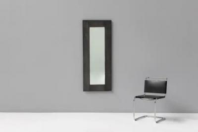 Lorenzo Burchiellaro Cast Aluminum Mirror by Lorenzo Burchiellaro Italy 1970s