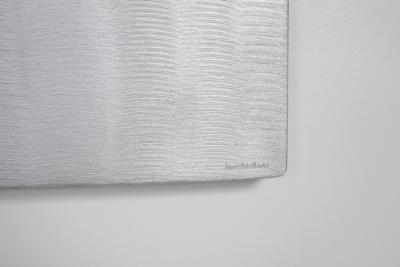 Lorenzo Burchiellaro Cast aluminum square mirror by Lorenzo Burchiellaro 1970s