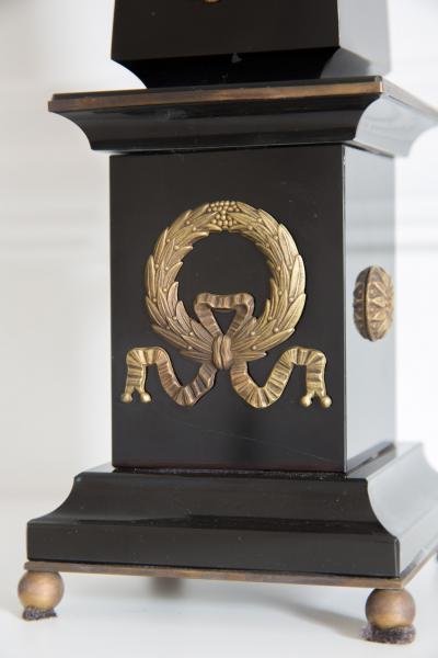 Lorenzo Ciompi Pair of Black Marble and Bronze Obelisks Gold Lizard Limited Edition 2017