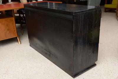 Lorin Jackson Cerused and Ebonized Six Drawer Chest by Lorin Jackson for Grosfield House