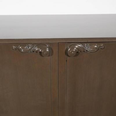 Lorin Jackson Grey Walnut Sideboard or Cabinet Designed by Lorin Jackson for Grosfeld House