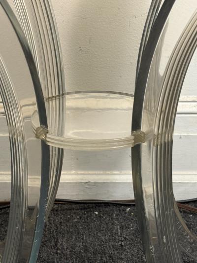Lorin Jackson MIRRORED AND LUCITE TABLE DESIGNED BY LORIN JACKSON FOR GROSFELD HOUSE