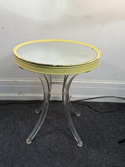 Lorin Jackson MIRRORED AND LUCITE TABLE DESIGNED BY LORIN JACKSON FOR GROSFELD HOUSE