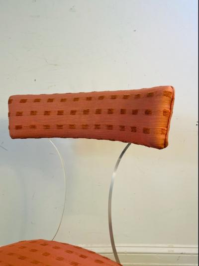 Lorin Jackson RARE PAIR OF GLAMOROUS LUCITE CHAIRS BY LORIN JACKSON FOR GROSFELD HOUSE