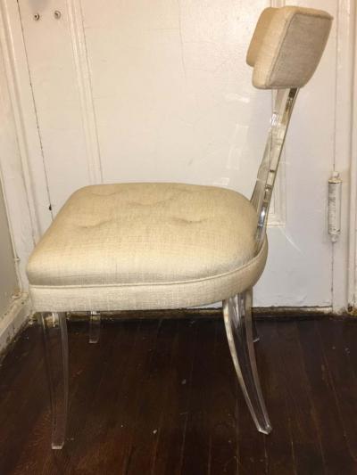 Lorin Jackson Ultra Rare Art Deco Lucite Grosfeld House Chair by Lorin Jackson