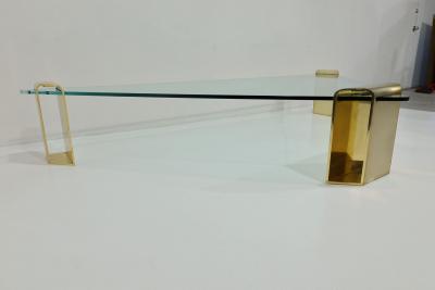 Lorin Marsh Large Stunning Solid Brass Cocktail Table by Lorin Marsh 1970s