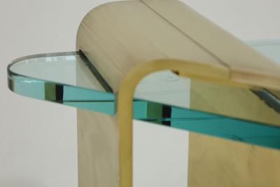 Lorin Marsh Large Stunning Solid Brass Cocktail Table by Lorin Marsh 1970s