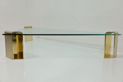 Lorin Marsh Large Stunning Solid Brass Cocktail Table by Lorin Marsh 1970s