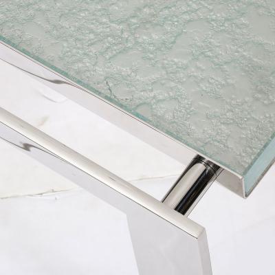 Lorin Marsh Modernist Nickel and Lucite Glacial Cocktail Table by Lorin Marsh