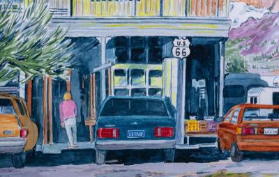 Lorna Wildon Glory Hole Antiques Watercolor by Lorna Wildon circa 1980