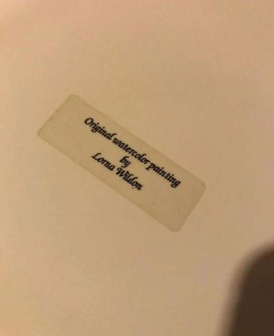 Lorna Wildon Glory Hole Antiques Watercolor by Lorna Wildon circa 1980