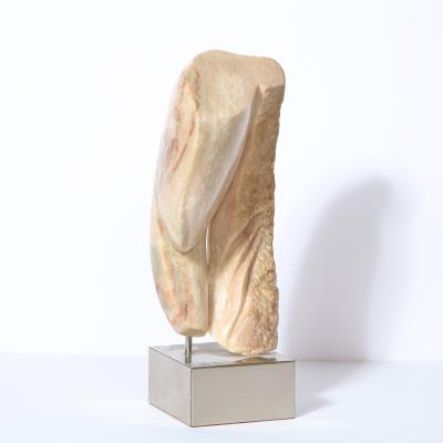 Lorraine Stimmel Modernist Abstract Figurative Sculpture in Exotic Marble by Lorraine Stimmel
