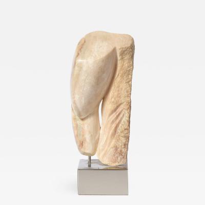 Lorraine Stimmel Modernist Abstract Figurative Sculpture in Exotic Marble by Lorraine Stimmel
