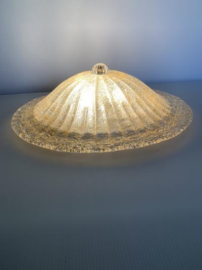 Lot of 2 Impressive Murano Glass Sputnik Chandelier flush mount