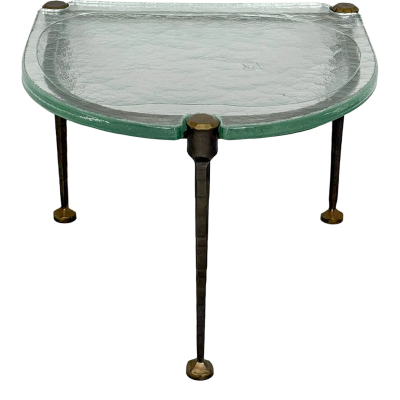 Lothar Klute 1980s Lothar Klute pair of bronze and glass coffee tables Germany