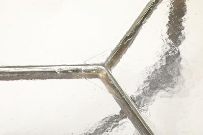 Lothar Klute Iron Forged Coffee Table with Cast Glass Top in Three Pieces Germany 1980 s