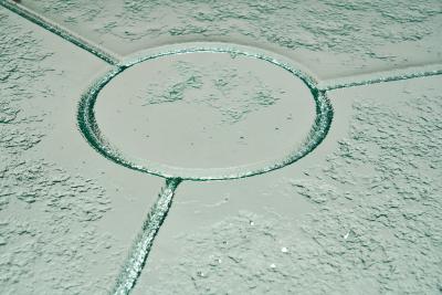 Lothar Klute Round Glass Coffee Table by Lothar Klute Germany 1980s